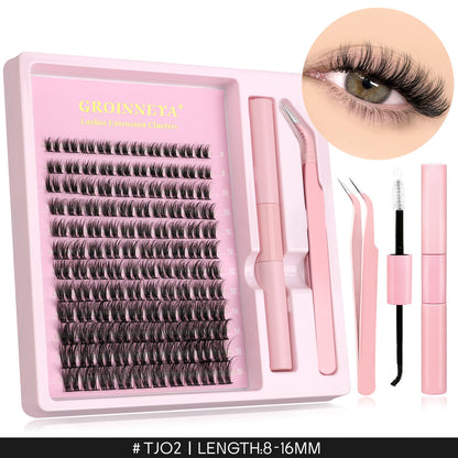 Segmented Synthetic False Eyelashes Clusters