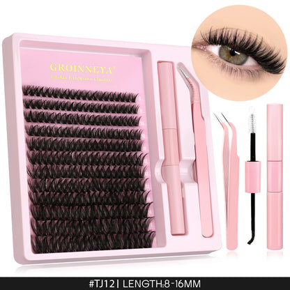 Segmented Synthetic False Eyelashes Clusters
