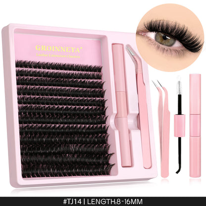 Segmented Synthetic False Eyelashes Clusters