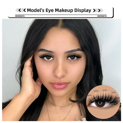 Segmented Synthetic False Eyelashes Clusters